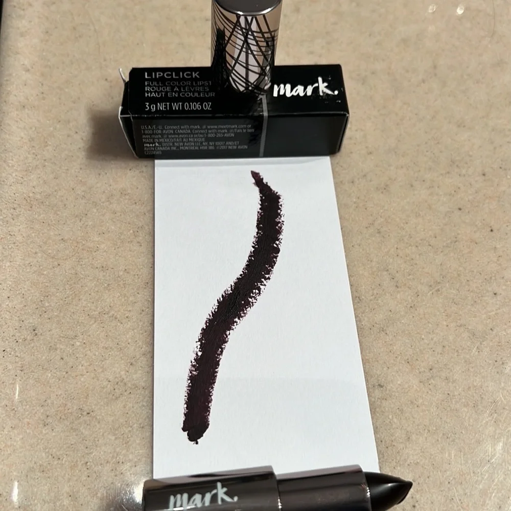 2 Avon MARK Lipclick Full Color Lipstick New Unopened Box Mischief Gamine